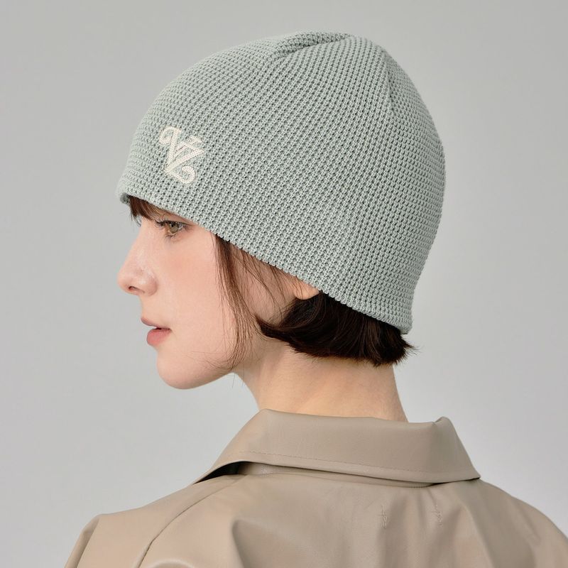 Leaf VZ Logo Waffle Beanie / Mint