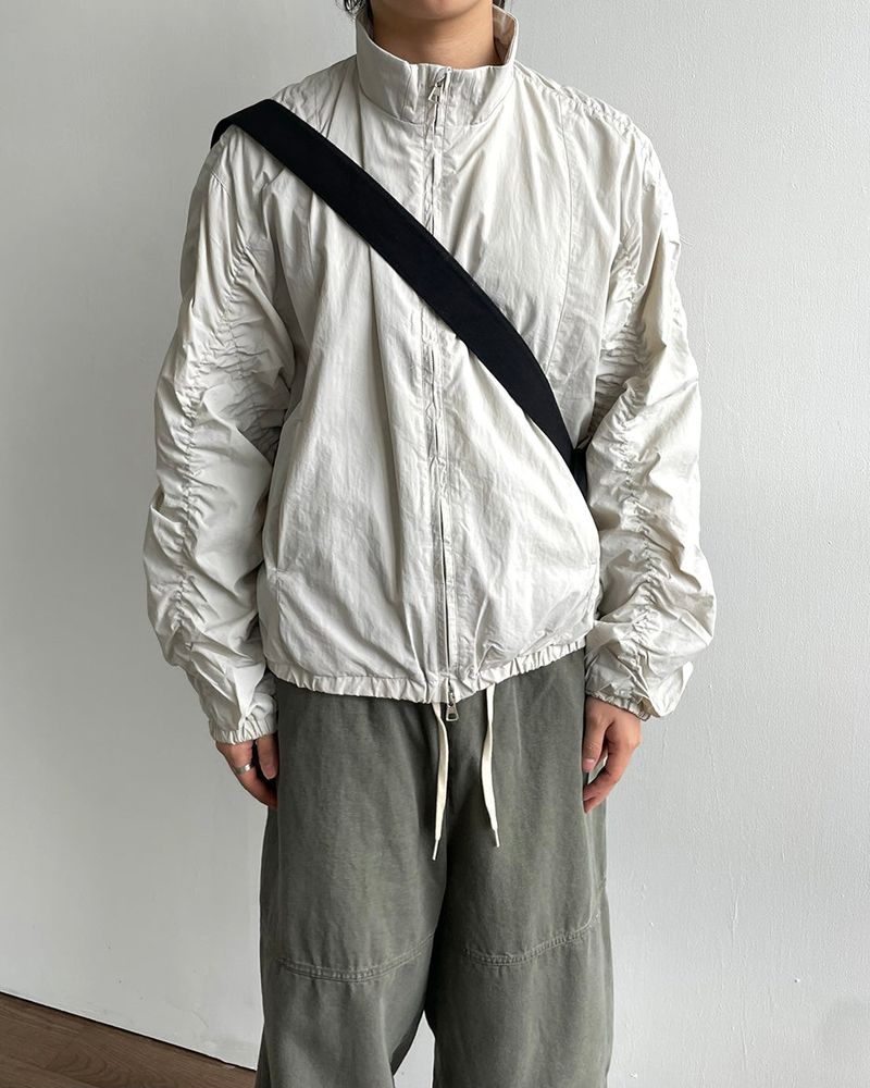 Lesson Shirring Wind Jacket