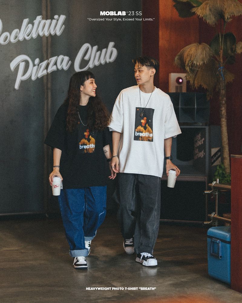 MOBLAB BREATH LOGO TEE BLACK