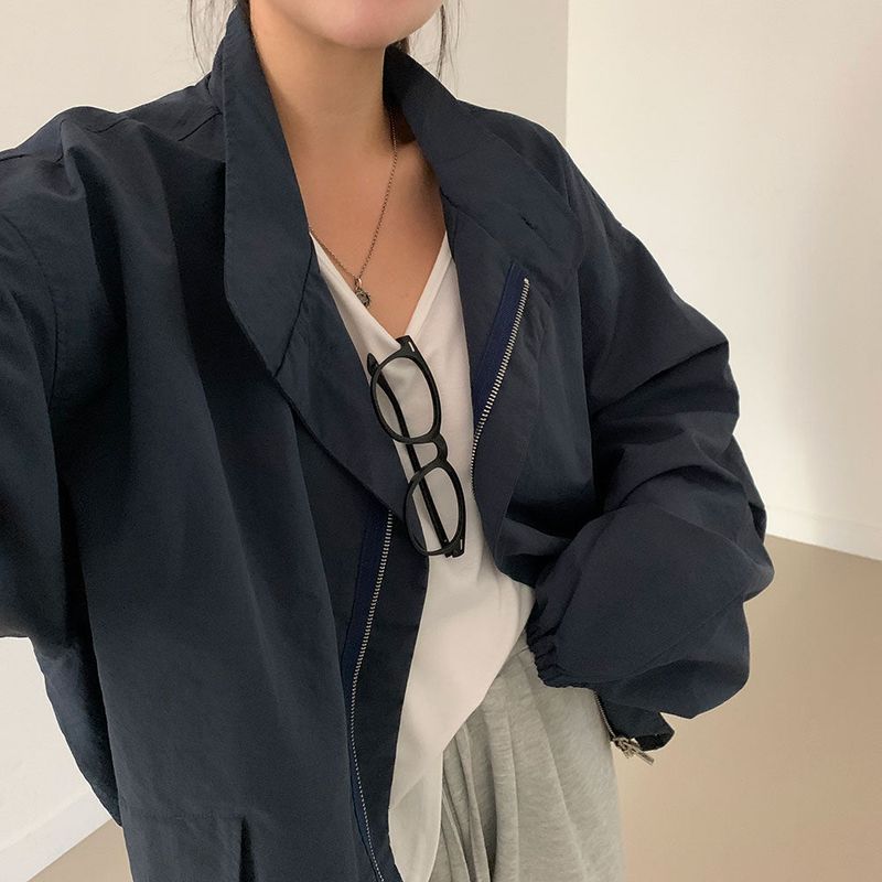 [Bellide made] Return Overfit Two-Way Pintuck Field Jacket