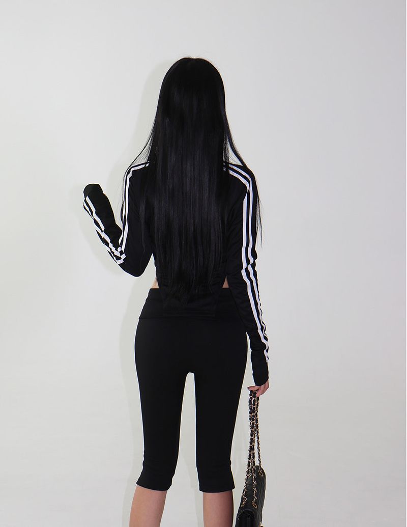 Track Cut-Out Slim Fit Zip-Up