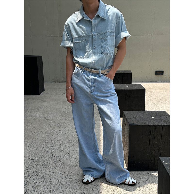 [S/S] Wide flare denim pants