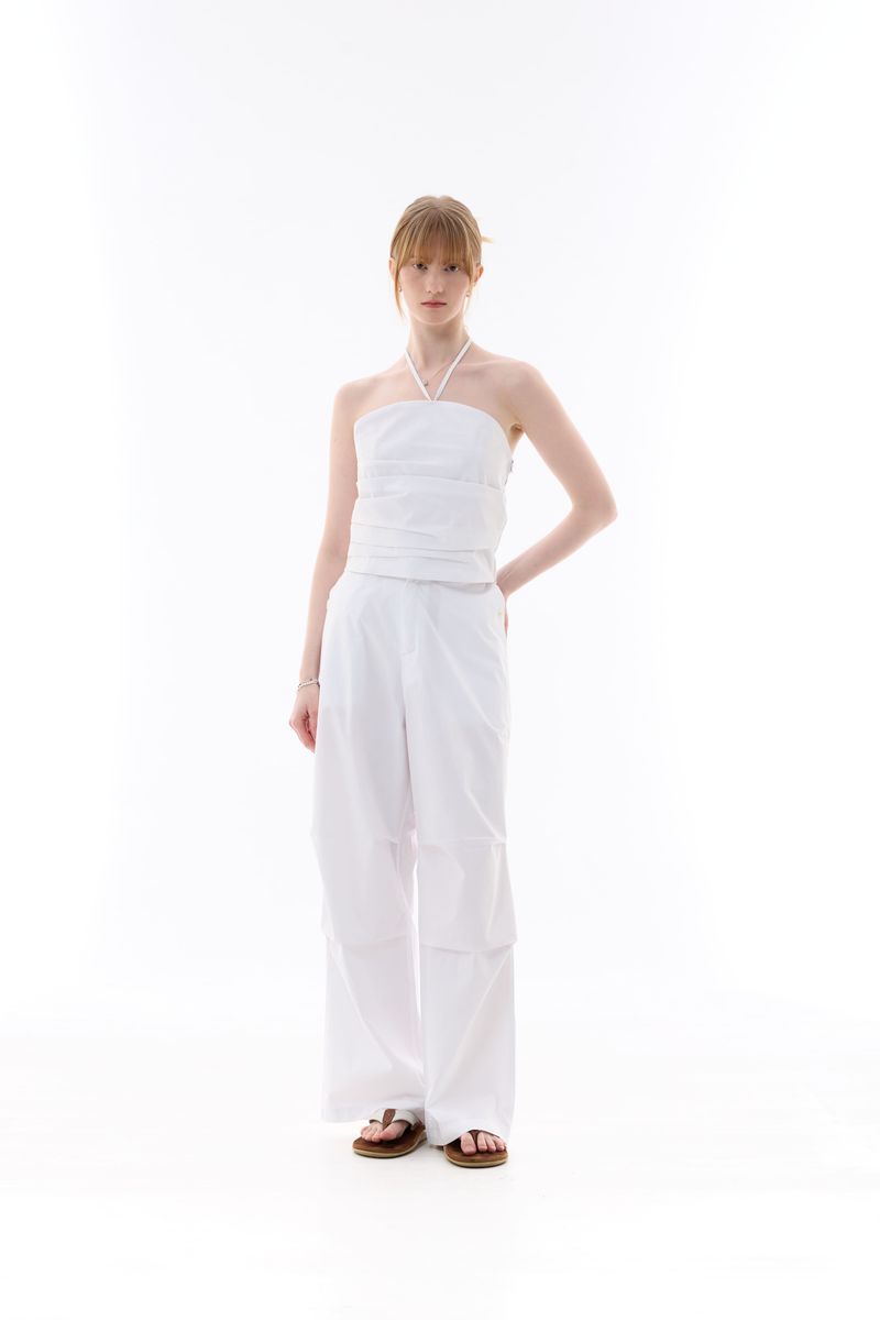 MELLIFLUOUS STRING TUBE TOP / WHITE