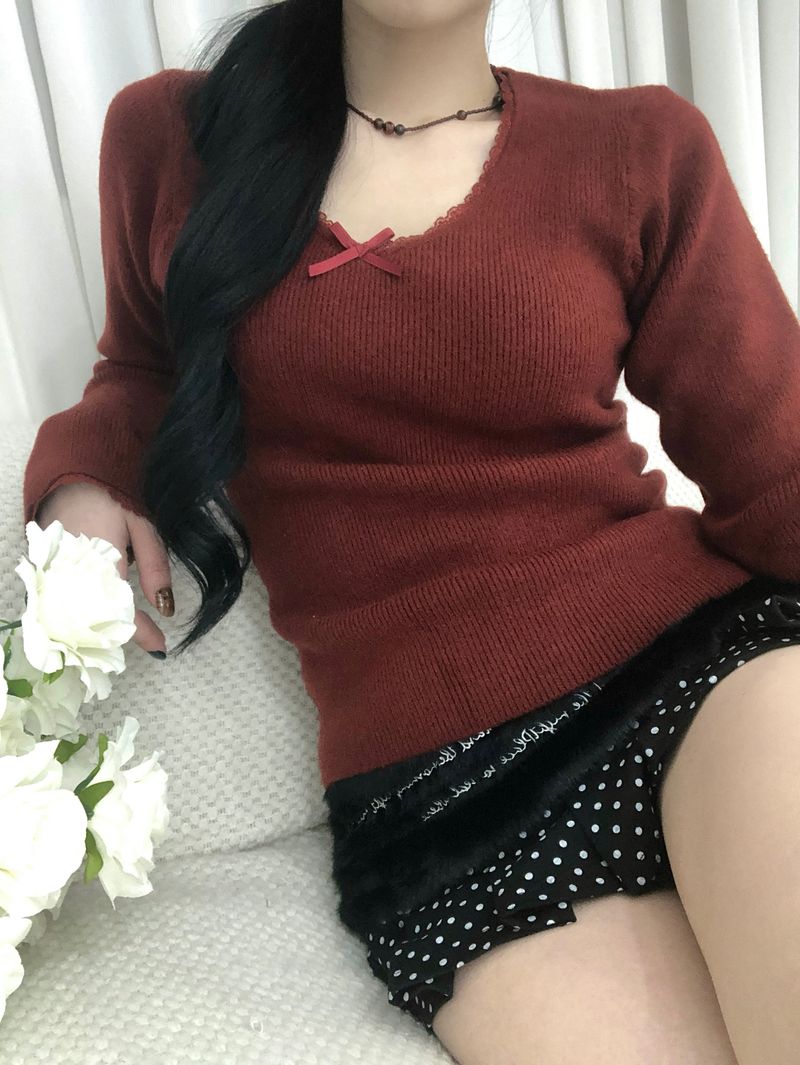Cozy Ribbon Sweater(3 colors)