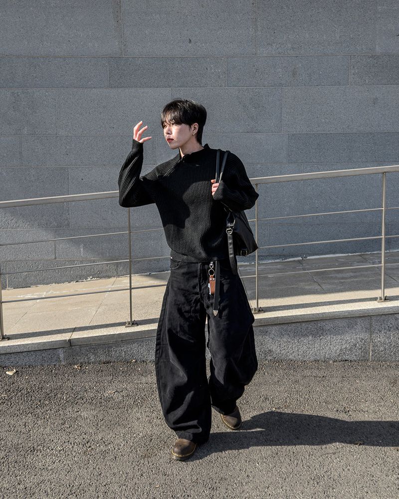 OVRUNE Panel Curved Cotton Pants