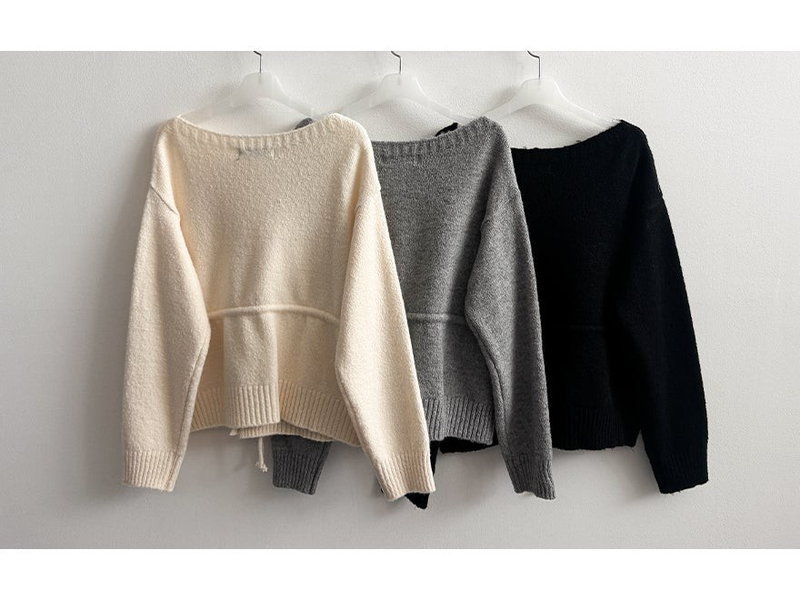 Ravi Pendant Waist String Knitted Cardigan 