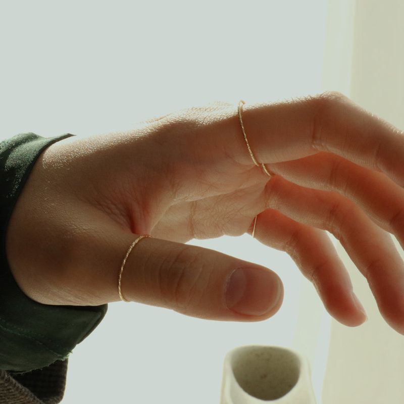 14K GOLD CUTTING RING_2COLOR