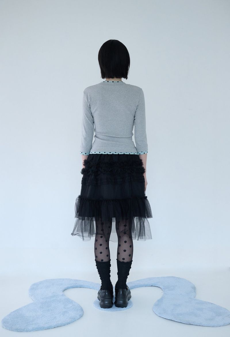 MINI DOT TRIM T GREY