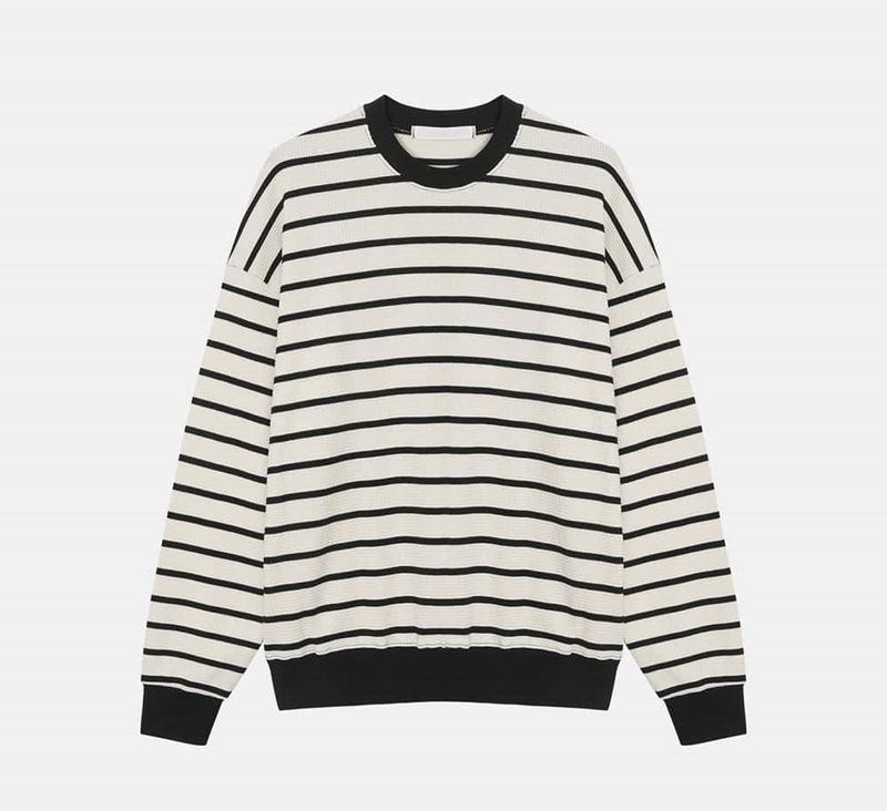 Jack Waffle Border Sweat Shirt (5color)
