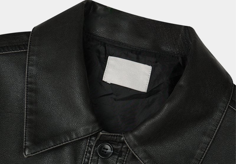 Meir Semi-Cropped Vintage Western Leather Jacket