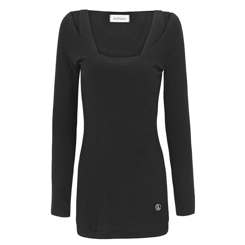 OVERLOCK DRESS-BLACK