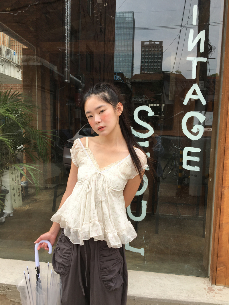 Kine Shirred Bermuda Pants (3color)