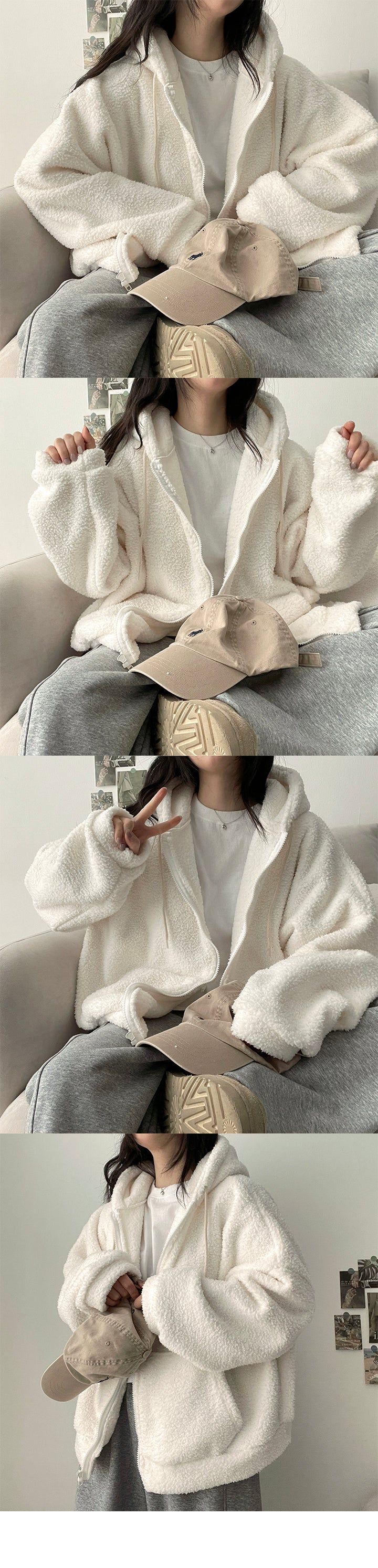 Hihot hood zip-up