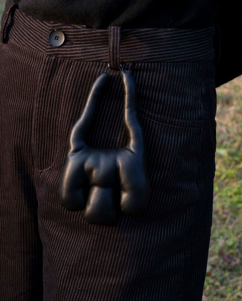 Hand Keychain - black
