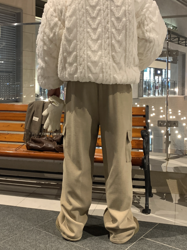 Nechis Cable Mink Fur Overfit Hooded Padding
