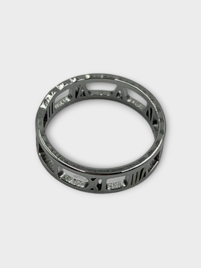ASCLO Square Roman Numeral Ring