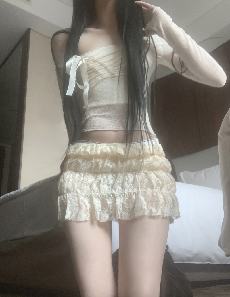 suzen（スゼン）の「Kikenna Low-Waist Frill Skirt（Skirts）」