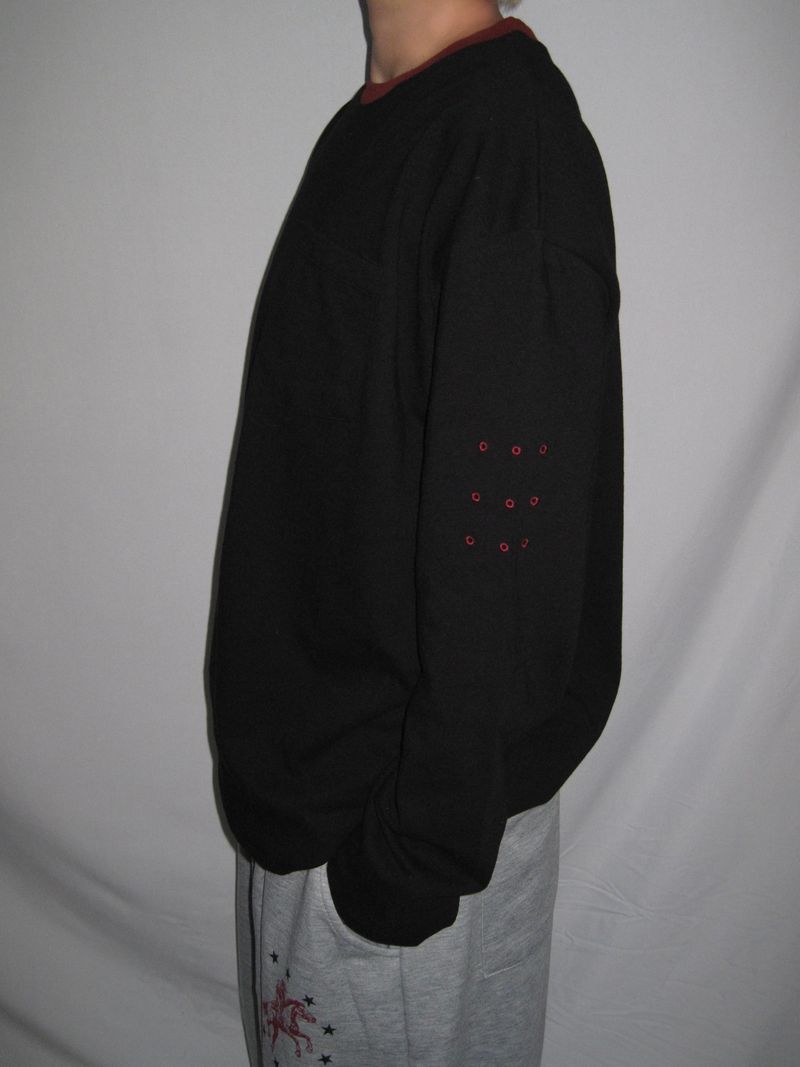 Pocket Contrast Ringer Long Sleeve T-Shirt(4c)