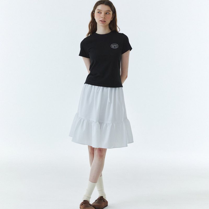 Shape Logo Slim Span T-Shirt Black
