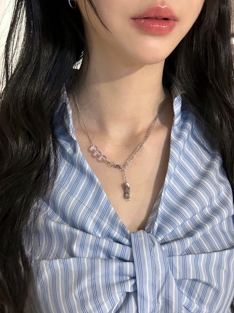 aqua necklace(clear)