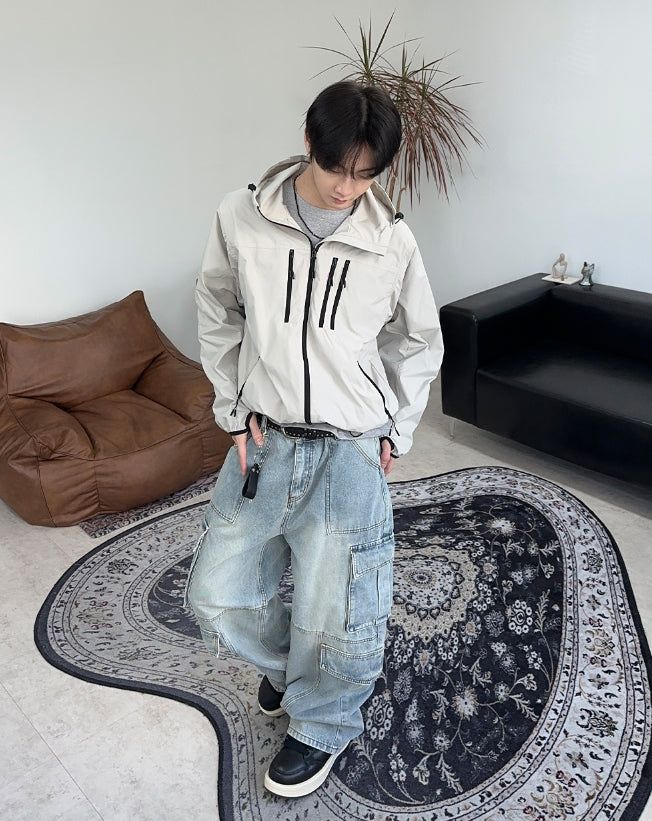 Phalan Utility Zipper Wind Jacket