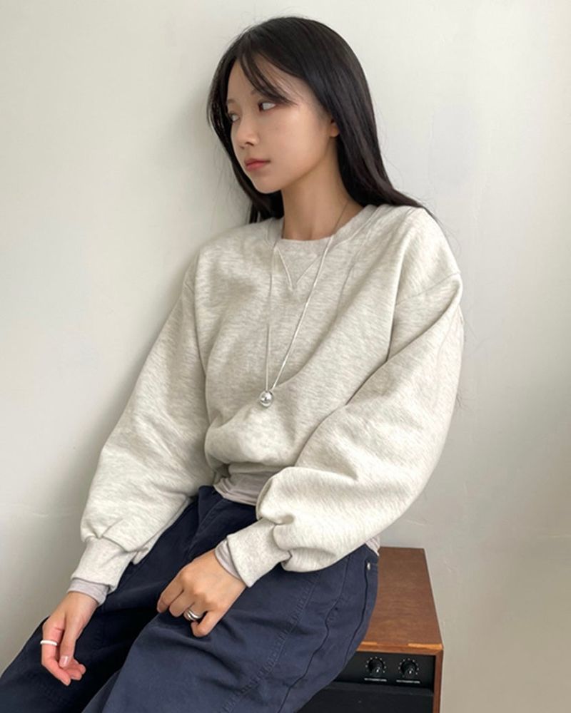 Ben Away(ベンアウェイ)の「Burnt Overfit Balloon Crop Sweatshirts 4C(Tops)」