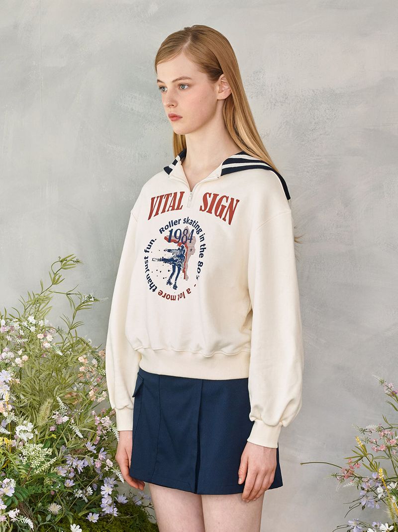 Figureskate Half Zip-up Sweatshirt