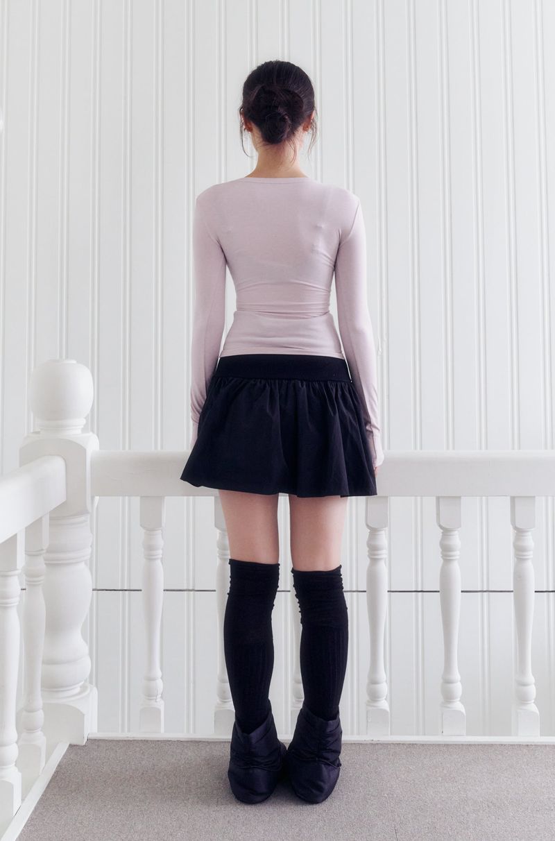 Deep Square Neck Top (PINK)