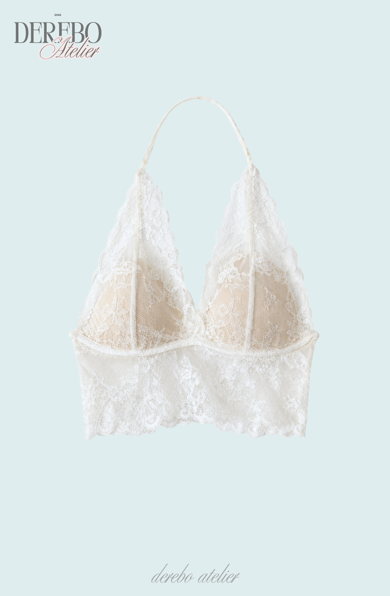 Blanc Halter Layered Knit Sleeveless Top (BRA SET)