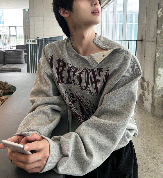 open five button rizona sweatshirt