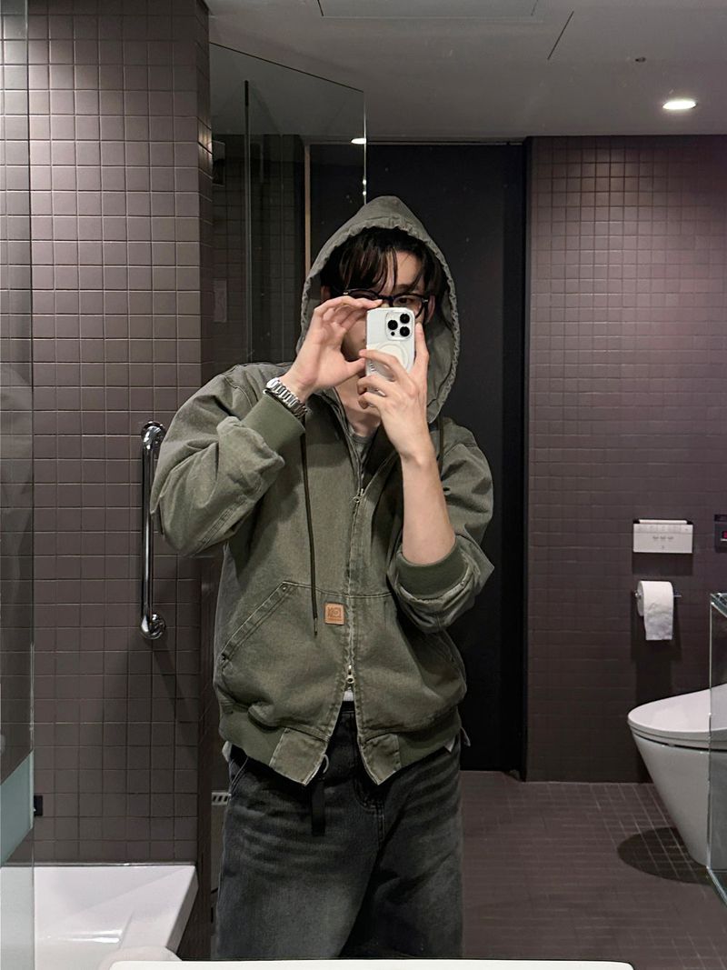 lemenne（ルメンヌ）の「LMN Berlin Patchwork Hooded Zip-Up (6 colors)（Tops）」