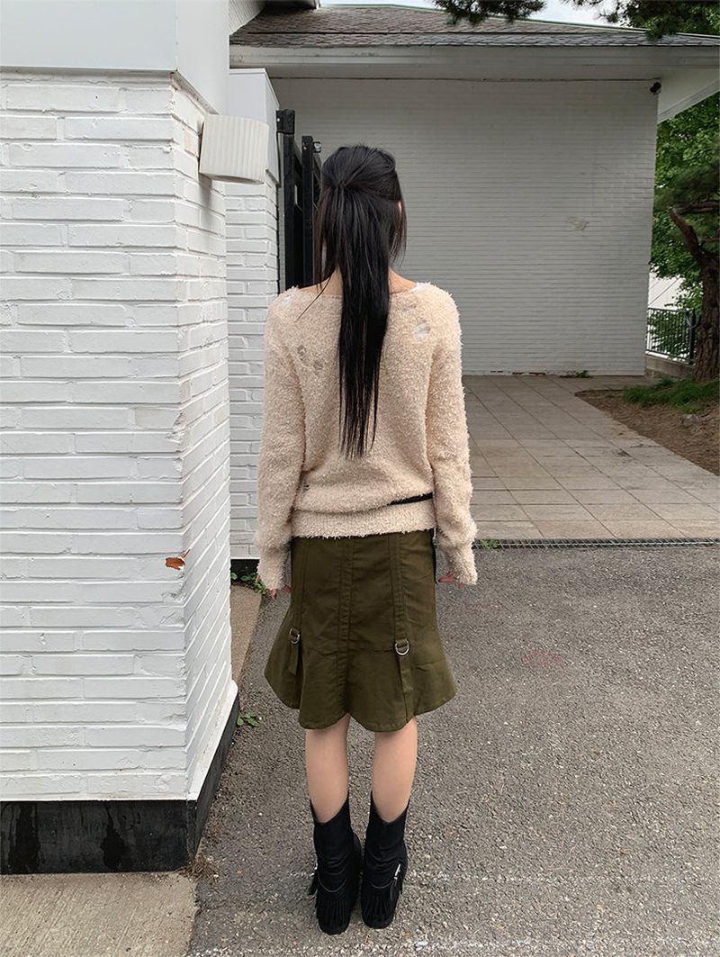 BOUCLE DAMAGE LOOSE KNIT (2C)