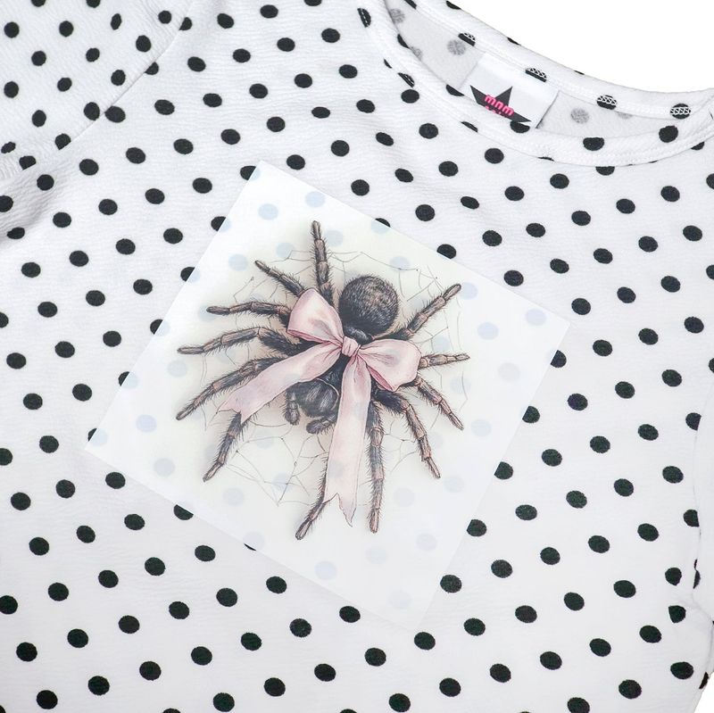 Polka Dot Spider Tee [White]