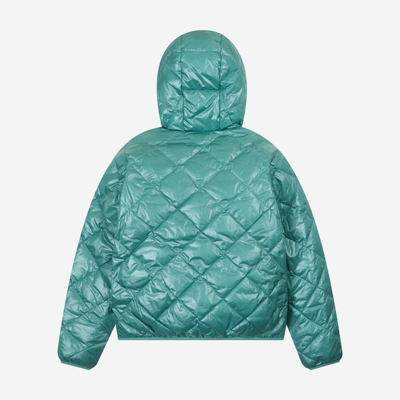 1/2 REVERSIBLE TWO COLOR LIGHT DOWN JACKET (TURQUOISE/MINT)