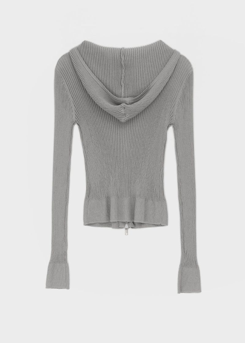 [MADE] Riev Ribbed Knit Zip-Up