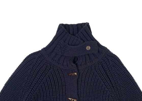 Rucker High Neck Duffle Button Knit Cardigan