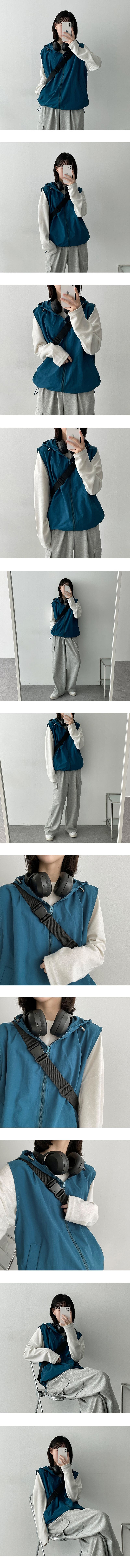 dony string hooded vest