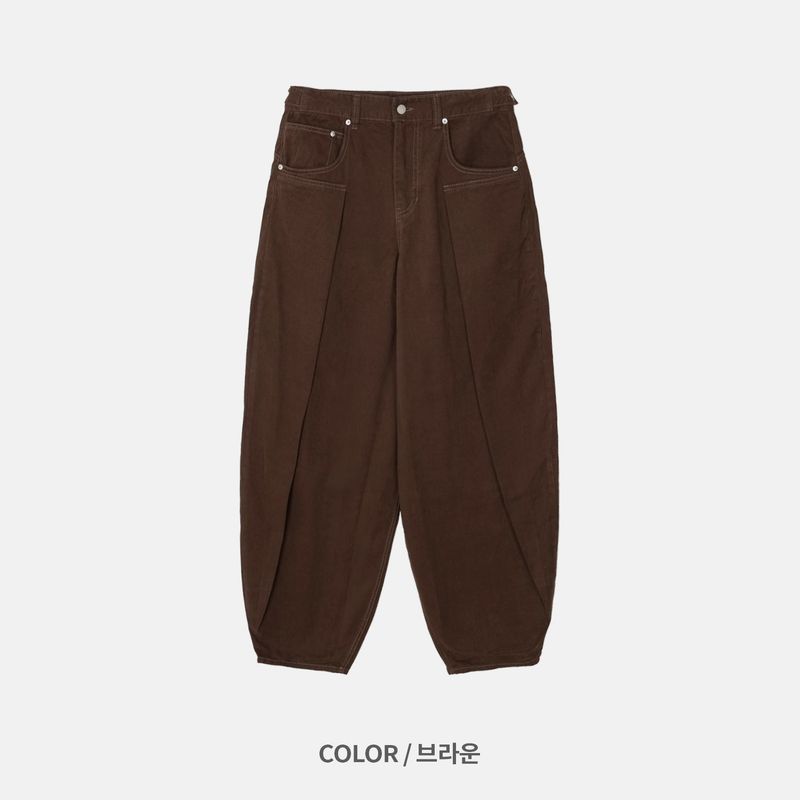 Orbit Snap Balloon Cotton Pants (3 Colors)