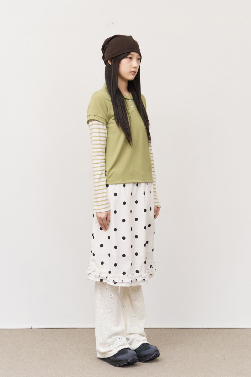 (W) Soap Frill Bubble Skirt