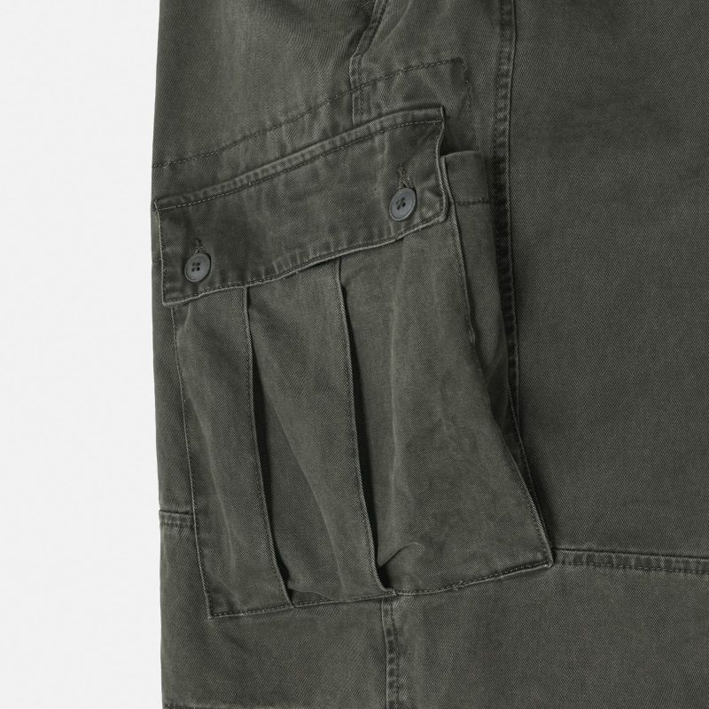 Washed Cargo Bermuda Pants (4color)