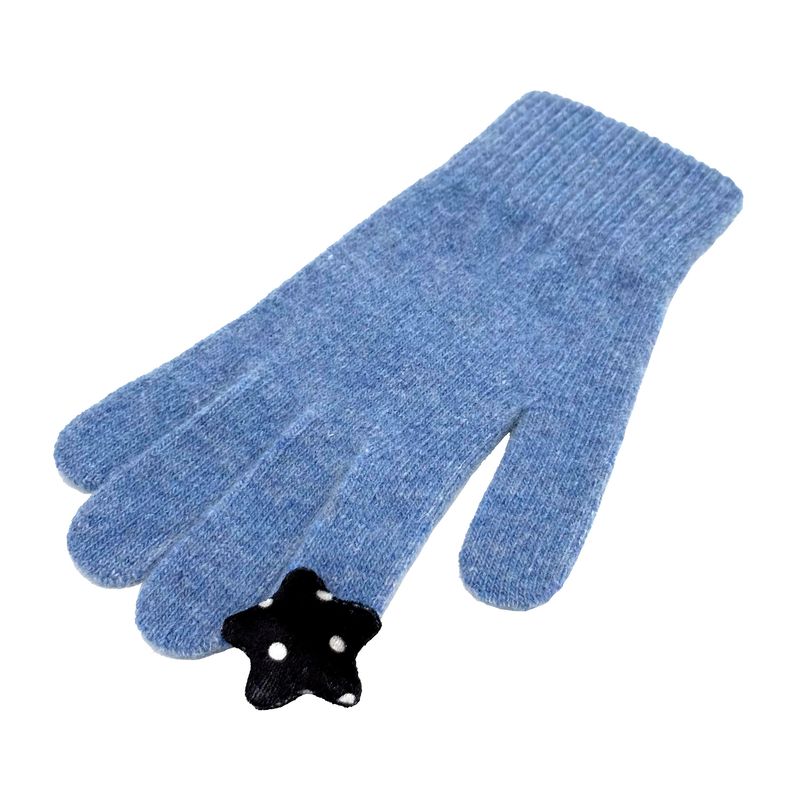 Star Wool Gloves [Blue Dot]