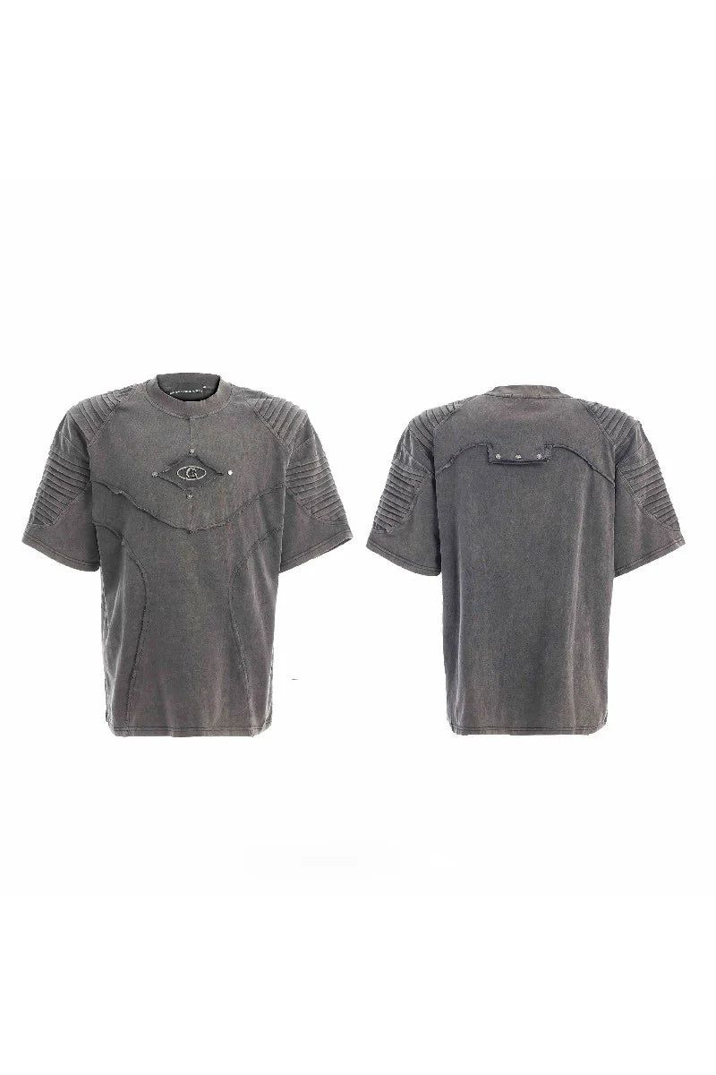 Vintage Washed Wrinkled Logo Tee