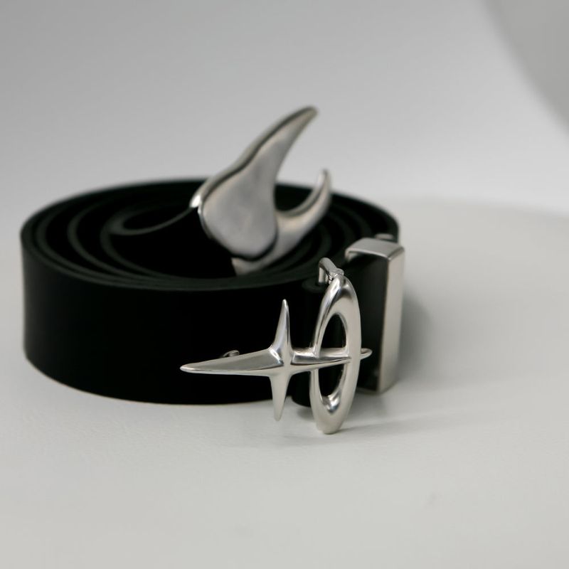 Teeth Logo Belt (Silver)