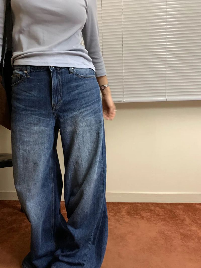 Edge denim pants