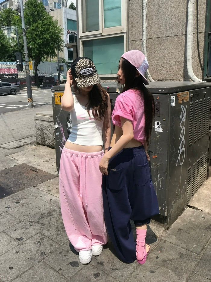 Puff Navy Pants