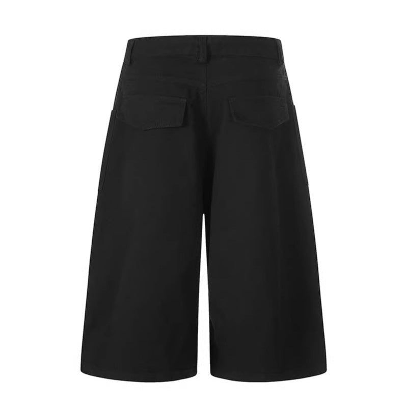 Lettering Pocket Bermuda Pants