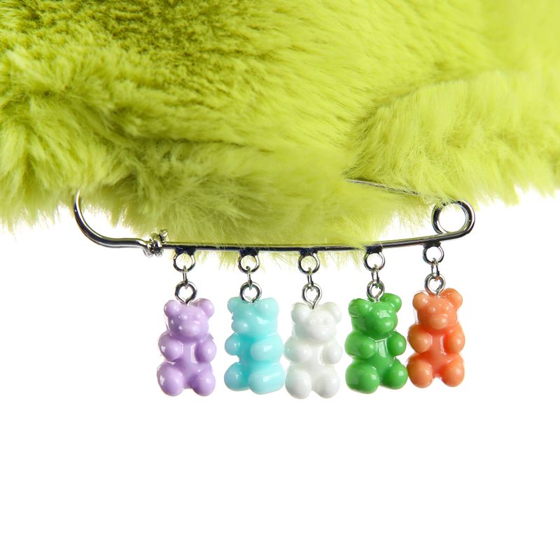 CLUT STUDIO（クラットスタジオ）の「1 0 Jelly Bear Fur Bucket Hat - LIME GREEN（Hats）」