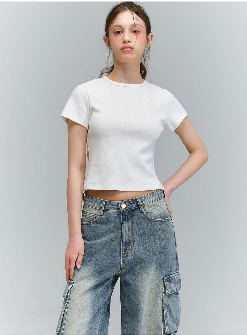 BTB : BLANK POCKET CARGO JEANS [BLUE CORE]
