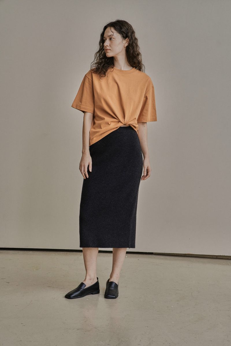 WOOL H SKIRT_CHARCOAL