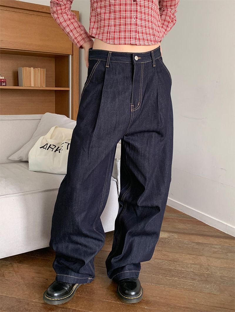 PINTUCK RAW JEANS (2C)